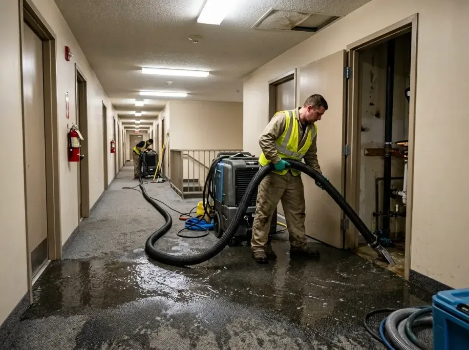 multi-unit-apartment-hallway-f-005 — frequently asked questions, Emergency Burst Pipe Water Extraction & Removal in Eden Pra…